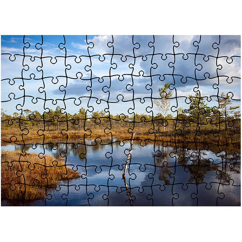 Puzzle Heartwork 96 piese, Nori gri, toamna, Latime 40,5 cm x Inaltime 28,7 cm