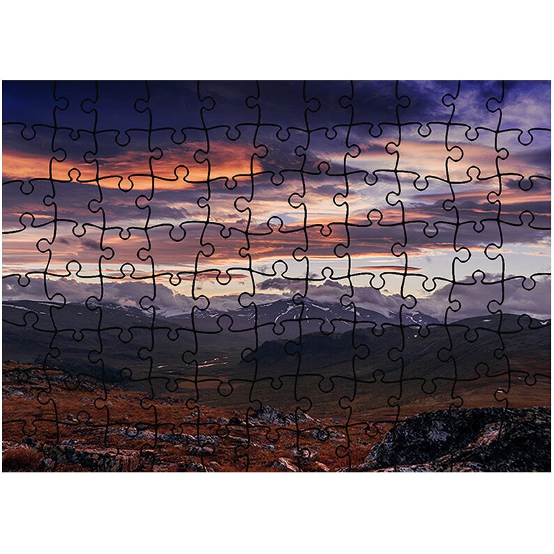Puzzle Heartwork 96 piese, Nori in culori dramatice spre apus, toamna, Latime 40,5 cm x Inaltime 28,7 cm