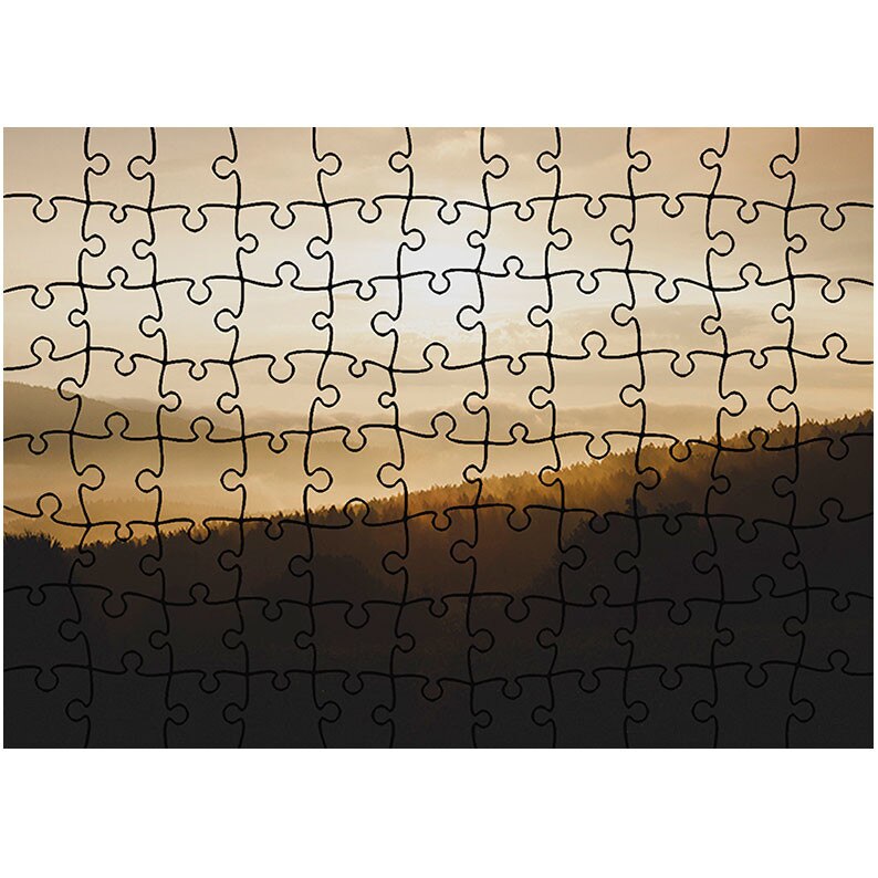 Puzzle Heartwork 96 piese, Apus dramatic peste dealuri, toamna, Latime 40,5 cm x Inaltime 28,7 cm