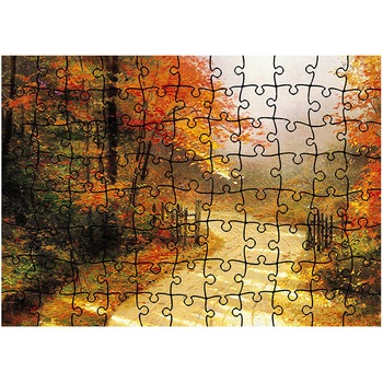 Puzzle Heartwork 96 piese, Drum prin padure pictat, toamna, Latime 40,5 cm x Inaltime 28,7 cm Puzzle Heartwork 96 piese, Drum prin padure pictat, toamna, Latime 40,5 cm x Inaltime 28,7 cm