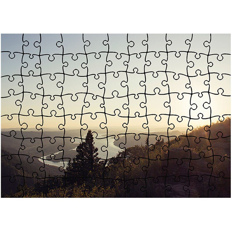 Puzzle Heartwork 96 piese, Valea raului, toamna, Latime 40,5 cm x Inaltime 28,7 cm