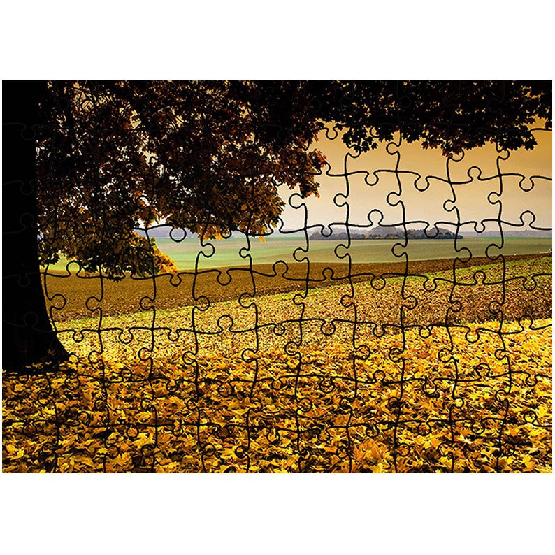 Puzzle Heartwork 96 piese, Camp pregatit pentru toamna, toamna, Latime 40,5 cm x Inaltime 28,7 cm