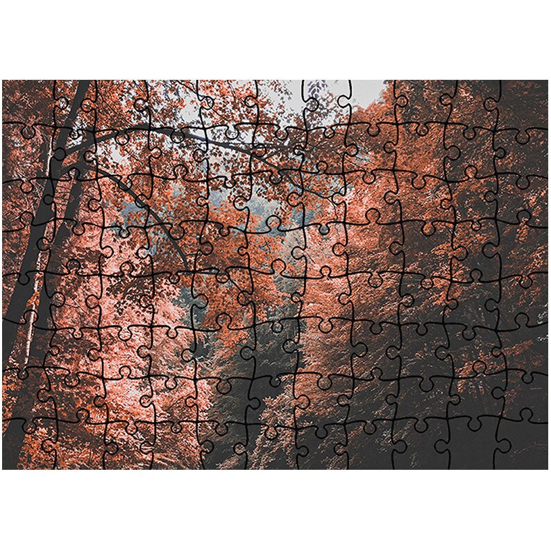 Puzzle Heartwork 96 piese, Valea copacilor rosii, toamna, Latime 40,5 cm x Inaltime 28,7 cm