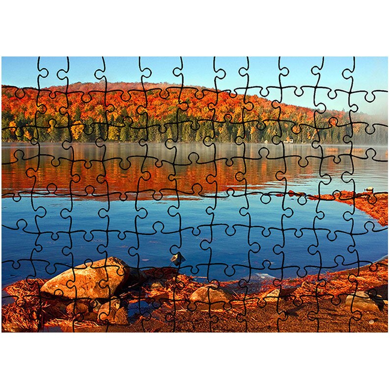 Puzzle Heartwork 96 piese, Reflexii tomnatice, toamna, Latime 40,5 cm x Inaltime 28,7 cm