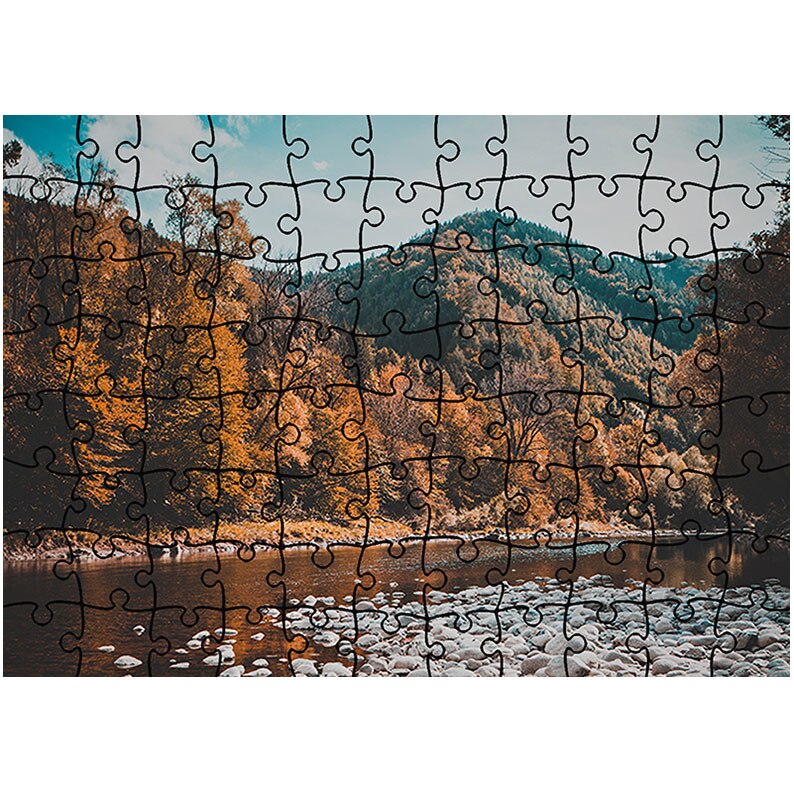 Puzzle Heartwork 96 piese, Petre albe, toamna, Latime 40,5 cm x Inaltime 28,7 cm