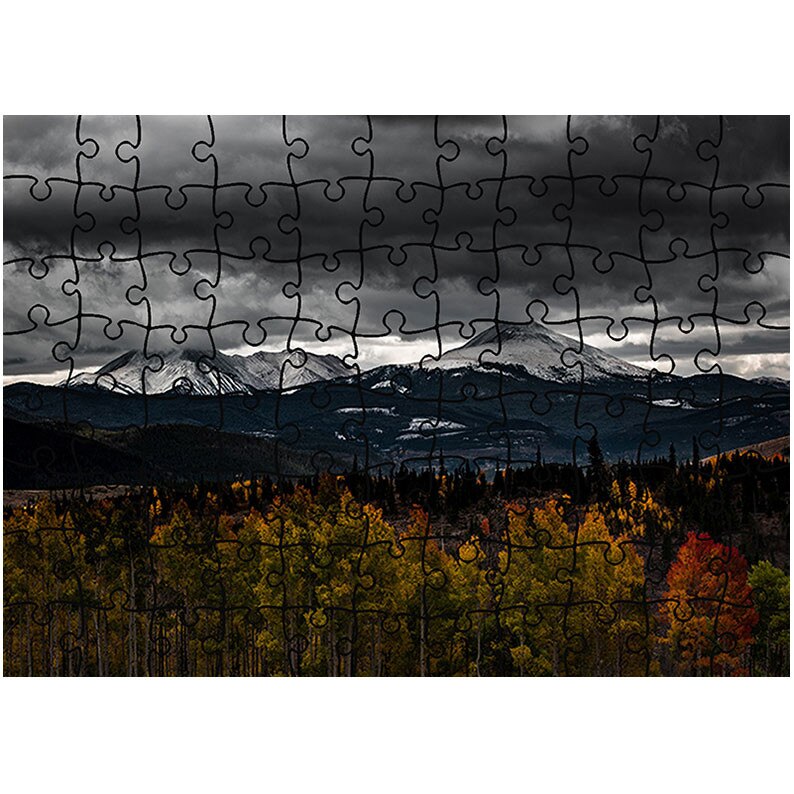 Puzzle Heartwork 96 piese, Nori de furtuna, toamna, Latime 40,5 cm x Inaltime 28,7 cm