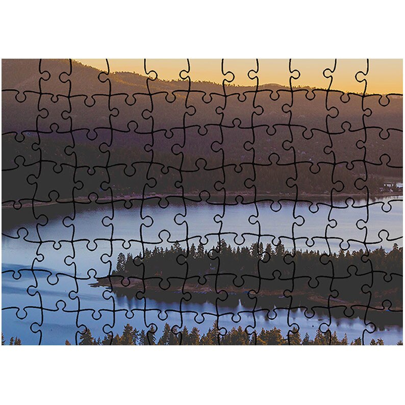 Puzzle Heartwork 96 piese, Valea fluviului la apus, toamna, Latime 40,5 cm x Inaltime 28,7 cm