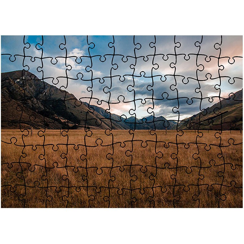 Puzzle Heartwork 96 piese, Vale larga spre munti, toamna, Latime 40,5 cm x Inaltime 28,7 cm