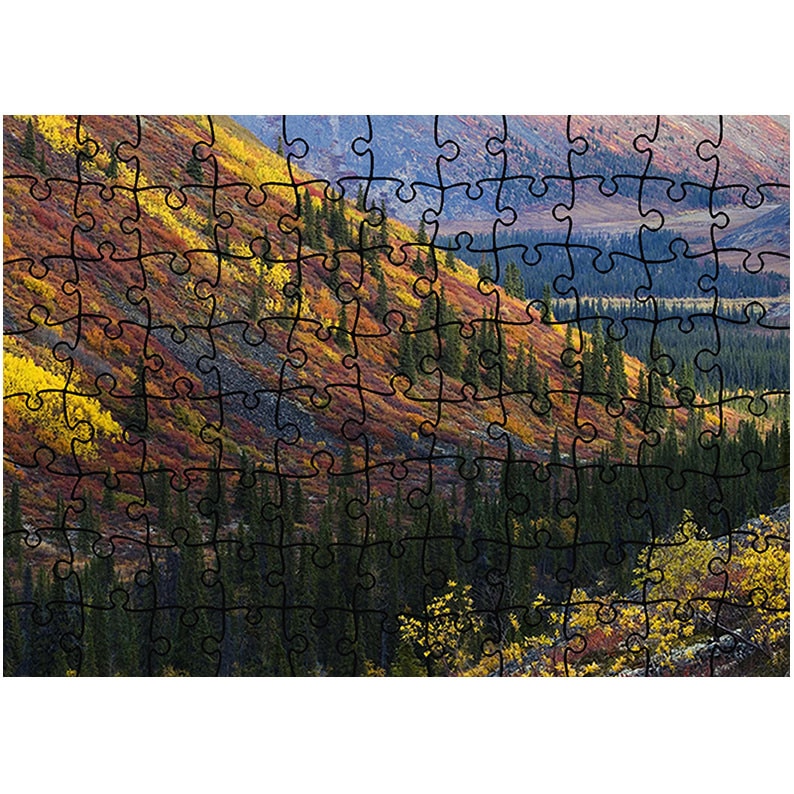 Puzzle Heartwork 96 piese, Padure de molizi, toamna, Latime 40,5 cm x Inaltime 28,7 cm
