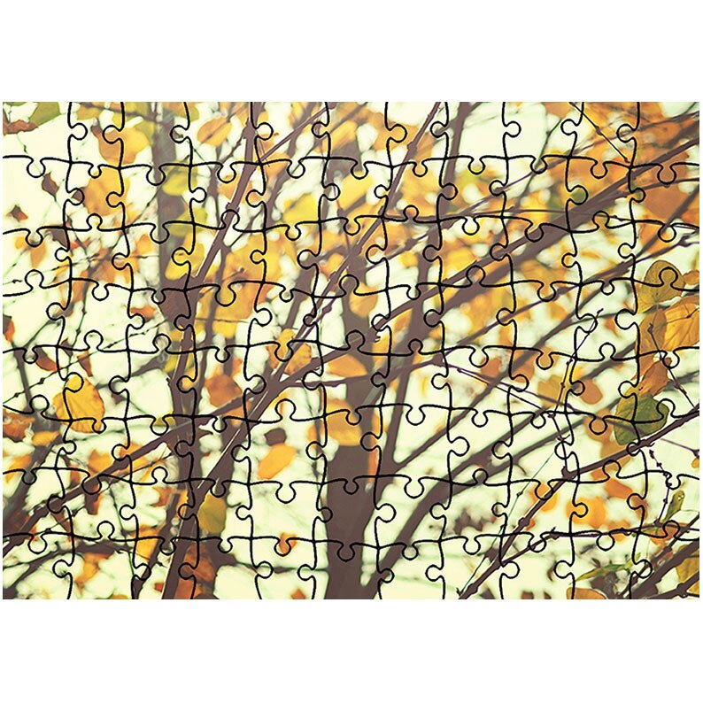 Puzzle Heartwork 96 piese, Lumina blanda galbena, toamna, Latime 40,5 cm x Inaltime 28,7 cm