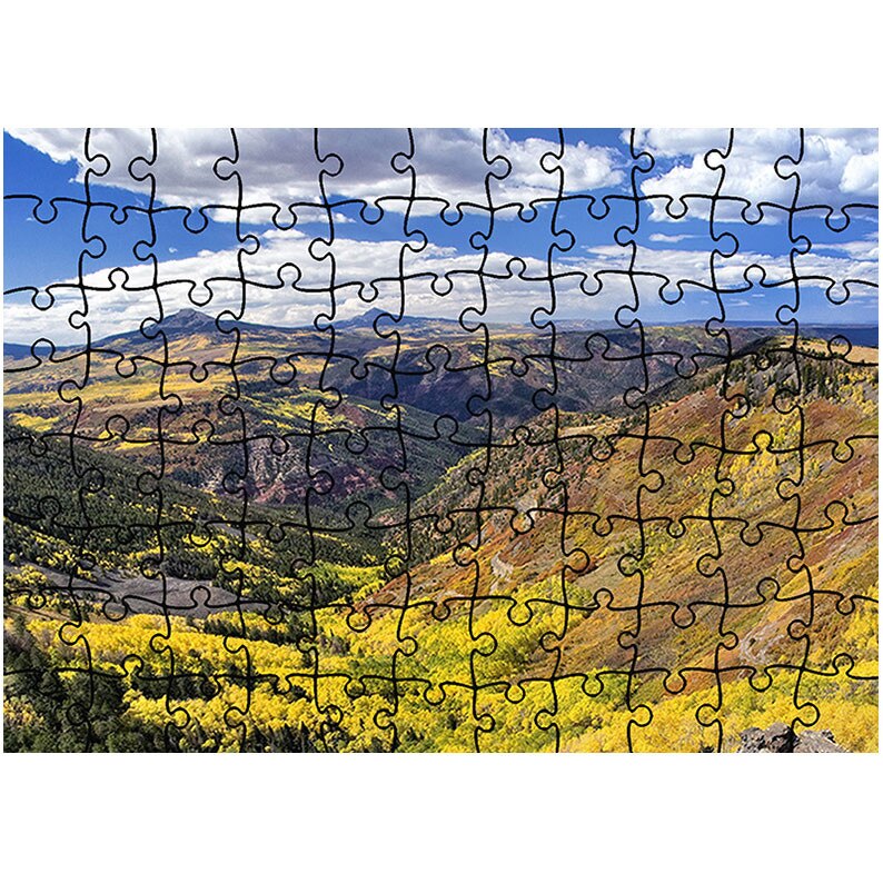 Puzzle Heartwork 96 piese, Dealuri la inceputul toamnei, toamna, Latime 40,5 cm x Inaltime 28,7 cm