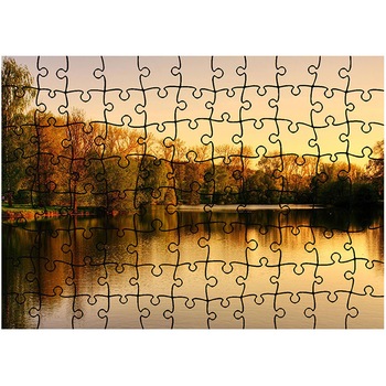 Puzzle Heartwork 96 piese, Lacul in culori calde, toamna, Latime 40,5 cm x Inaltime 28,7 cm Puzzle Heartwork 96 piese, Lacul in culori calde, toamna, Latime 40,5 cm x Inaltime 28,7 cm
