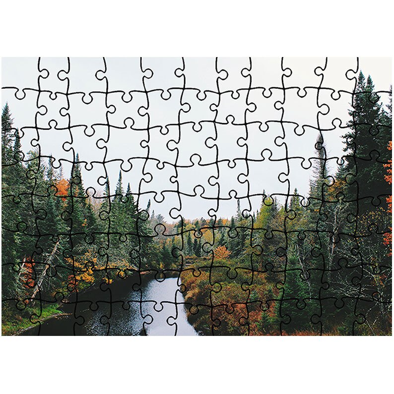 Puzzle Heartwork 96 piese, Padure de brazi, toamna, Latime 40,5 cm x Inaltime 28,7 cm