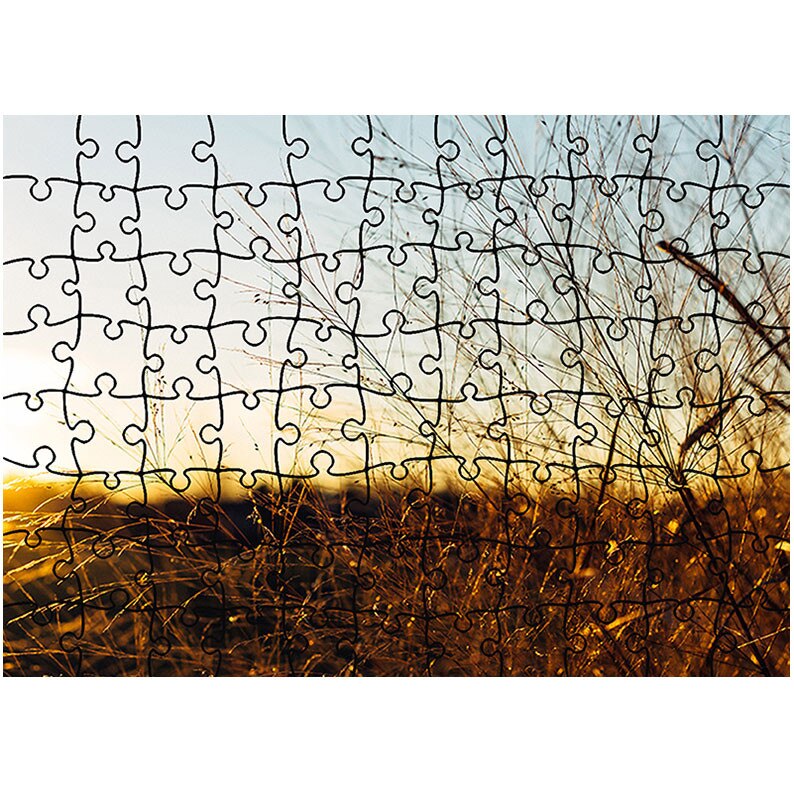 Puzzle Heartwork 96 piese, Iarba inalta in culori calde, toamna, Latime 40,5 cm x Inaltime 28,7 cm