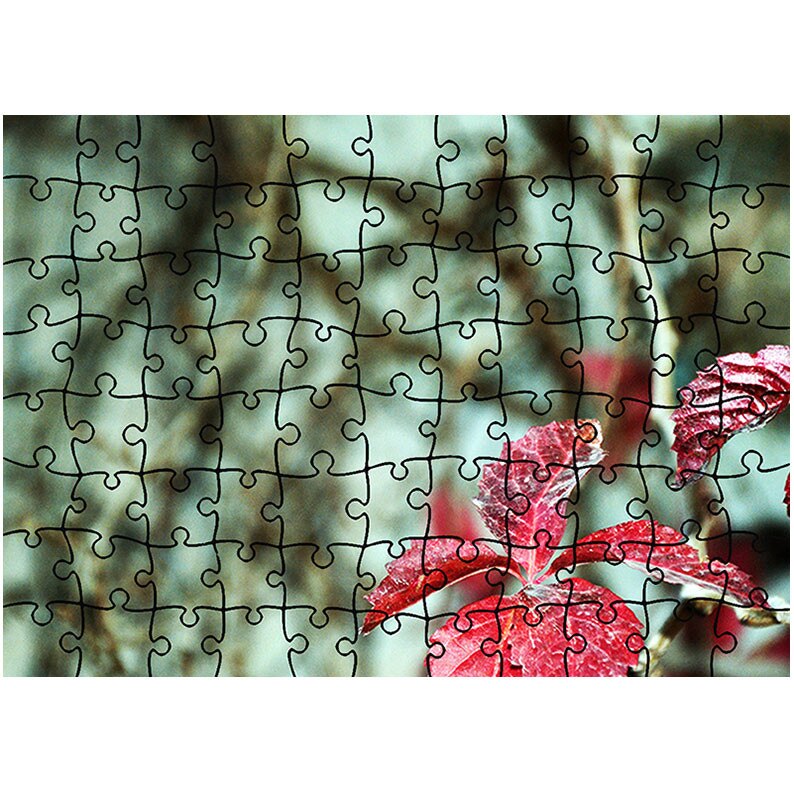 Puzzle Heartwork 96 piese, Doua plante rosii, toamna, Latime 40,5 cm x Inaltime 28,7 cm