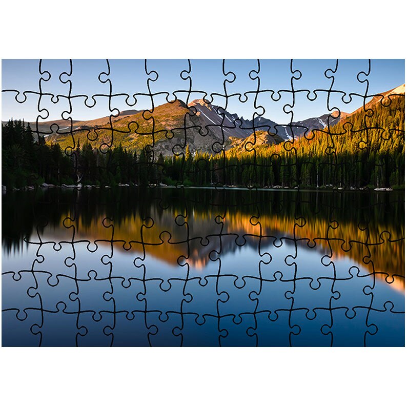 Puzzle Heartwork 96 piese, Suprafata lina a apei, toamna, Latime 40,5 cm x Inaltime 28,7 cm