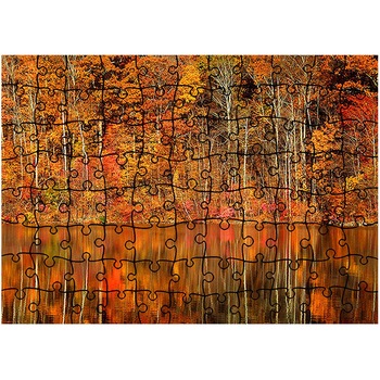 Puzzle Heartwork 96 piese, Padurea intalneste lacul, toamna, Latime 40,5 cm x Inaltime 28,7 cm Puzzle Heartwork 96 piese, Padurea intalneste lacul, toamna, Latime 40,5 cm x Inaltime 28,7 cm