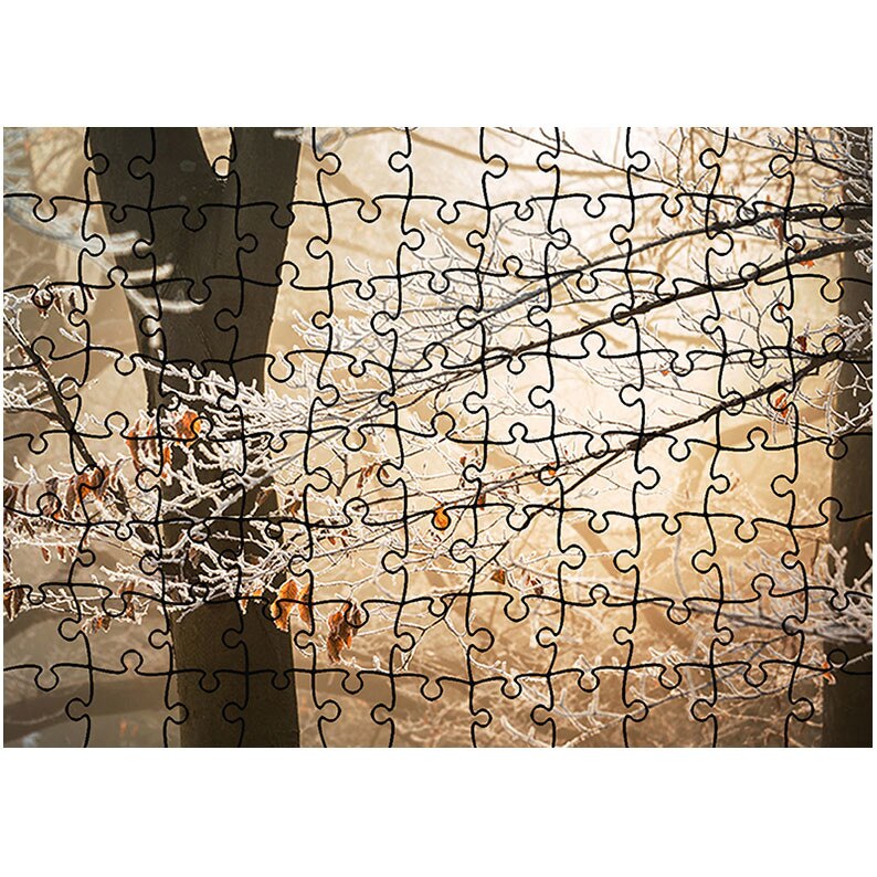 Puzzle Heartwork 96 piese, Ramuri inghetate, toamna, Latime 40,5 cm x Inaltime 28,7 cm