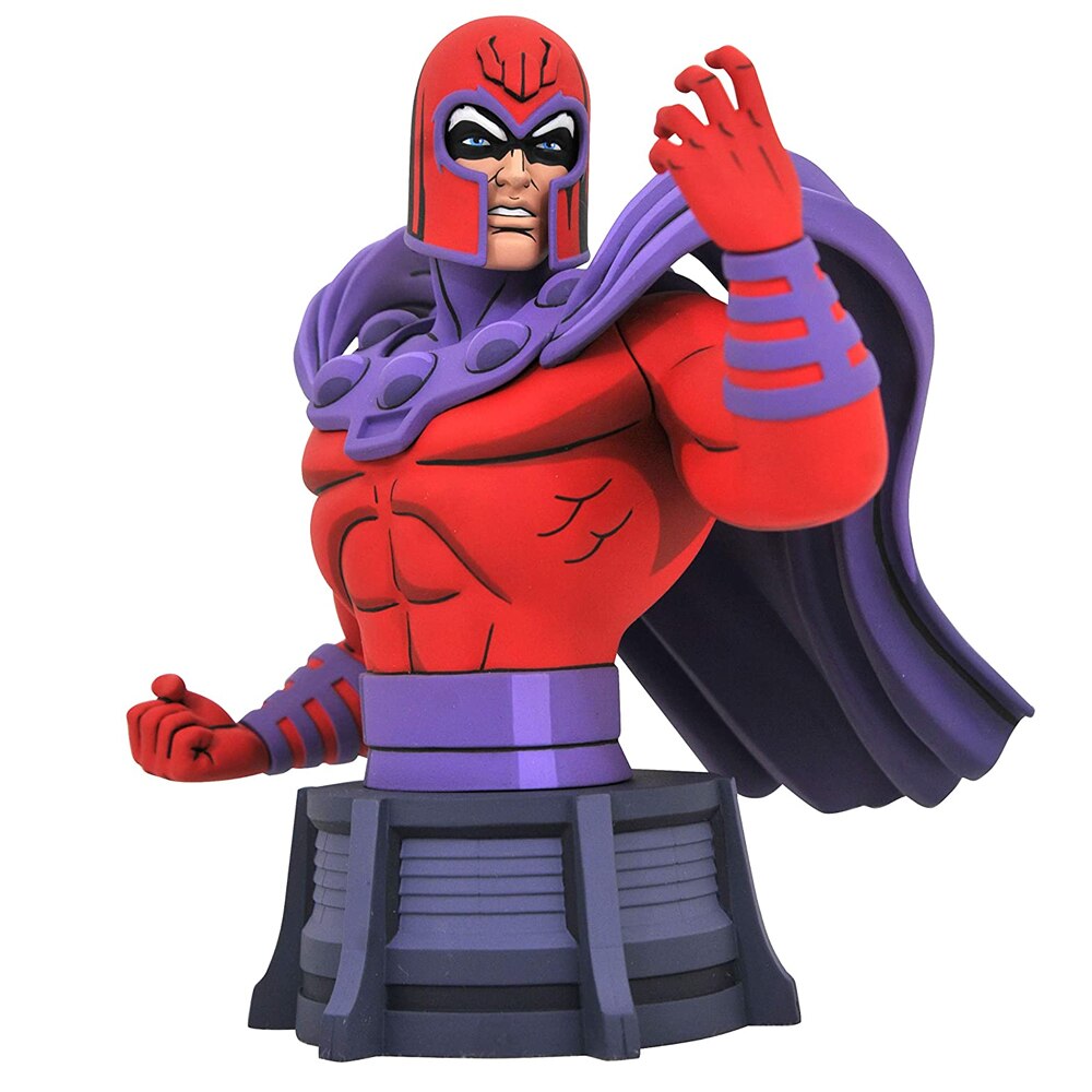 Figurina Bust Diamond Select Marvel Animated X-Men Magneto Poly Resin, 12.7 x 10.16 x 15.24 cm