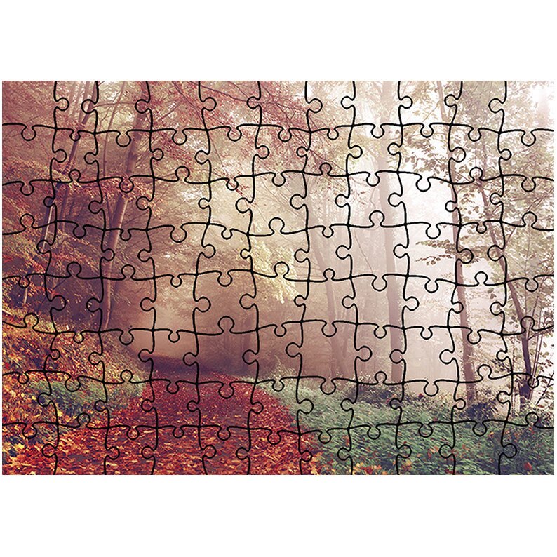 Puzzle Heartwork 96 piese, Plimbare in ceata, toamna, Latime 40,5 cm x Inaltime 28,7 cm