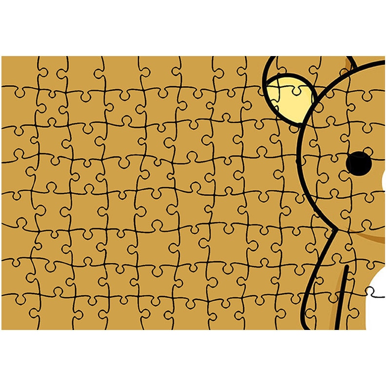 Puzzle Heartwork 96 piese, Ursulet animat, animatii, Latime 40,5 cm x Inaltime 28,7 cm