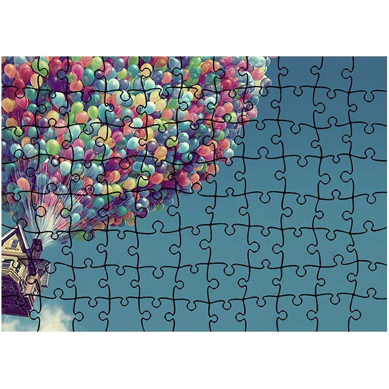 Puzzle Heartwork 96 piese, Up Casa Zburatoare, animatii, Latime 40,5 cm x Inaltime 28,7 cm