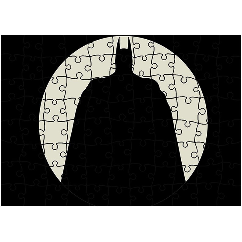 Puzzle Heartwork 96 piese, Batman in umbra, animatii, Latime 40,5 cm x Inaltime 28,7 cm