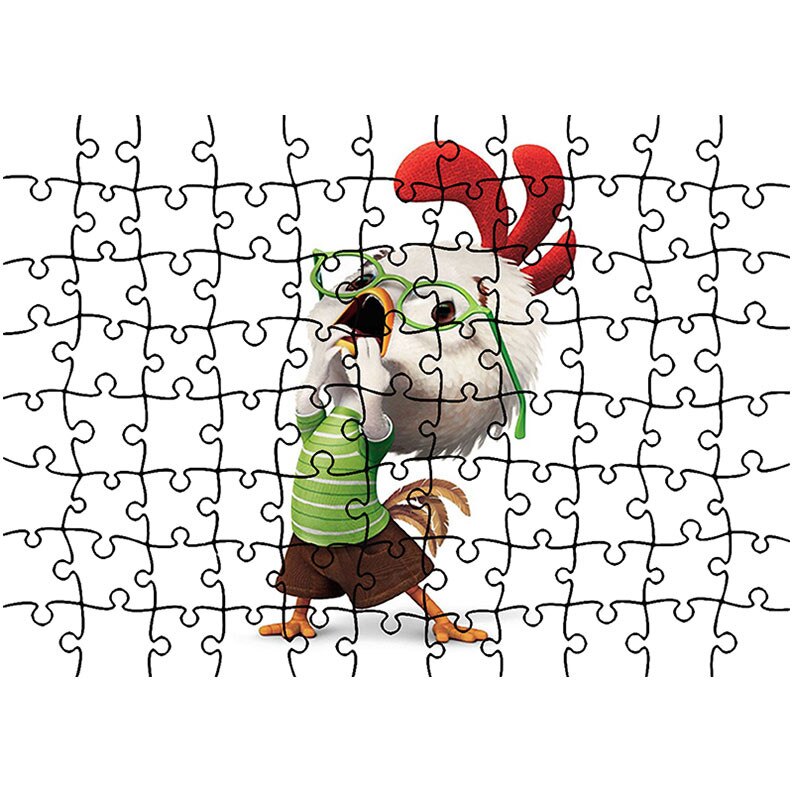 Puzzle Heartwork 96 piese, Chicken Little Animatie, animatii, Latime 40,5 cm x Inaltime 28,7 cm