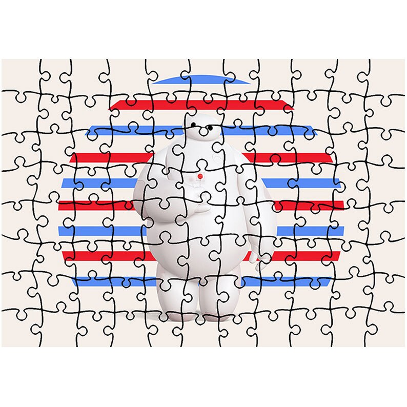 Puzzle Heartwork 96 piese, Big Hero 6 Baymax 2014, animatii, Latime 40,5 cm x Inaltime 28,7 cm