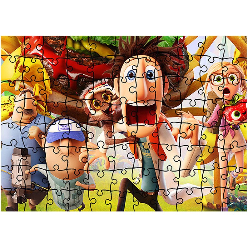 Puzzle Heartwork 96 piese, Cloudy With a Chance of Meatballs 2, animatii, Latime 40,5 cm x Inaltime 28,7 cm