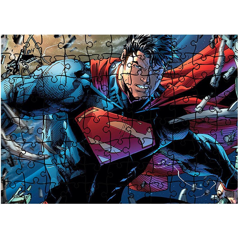 Puzzle Heartwork 96 piese, Superman, animatii, Latime 40,5 cm x Inaltime 28,7 cm