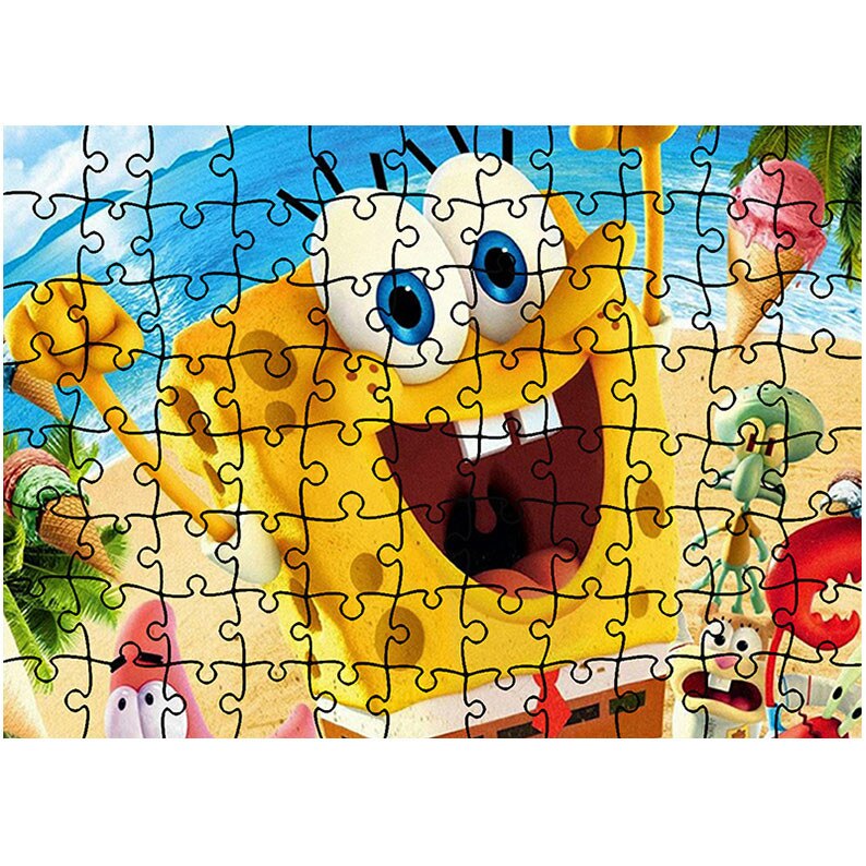 Puzzle Heartwork 96 piese, Spongebob 2015, animatii, Latime 40,5 cm x Inaltime 28,7 cm