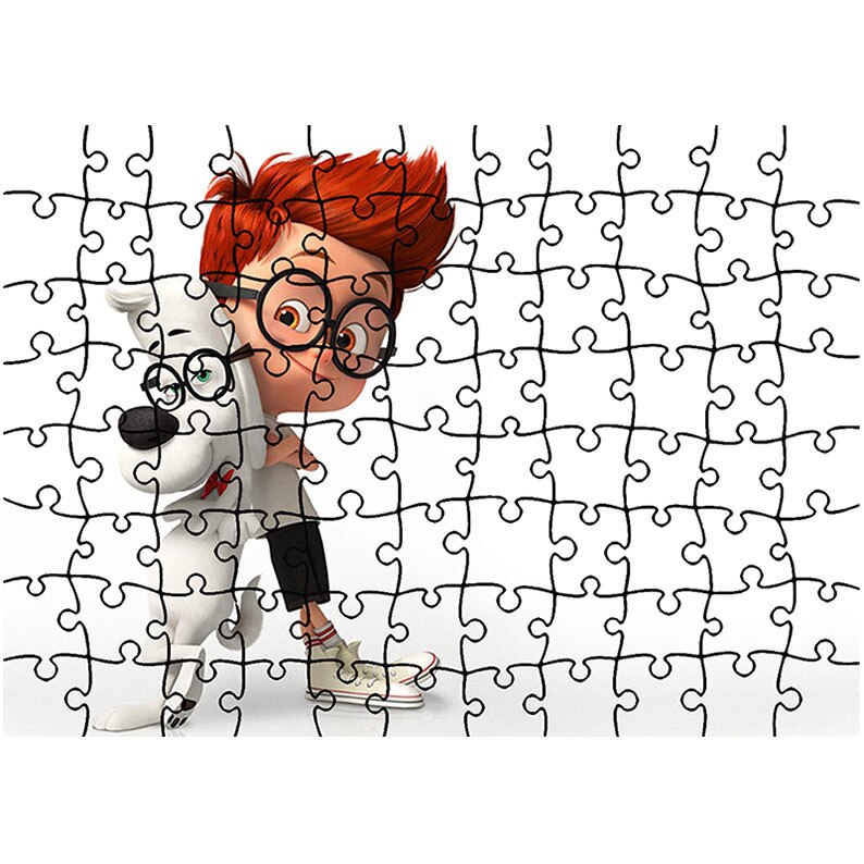 Puzzle Heartwork 96 piese, Peaboy si Sherman, animatii, Latime 40,5 cm x Inaltime 28,7 cm