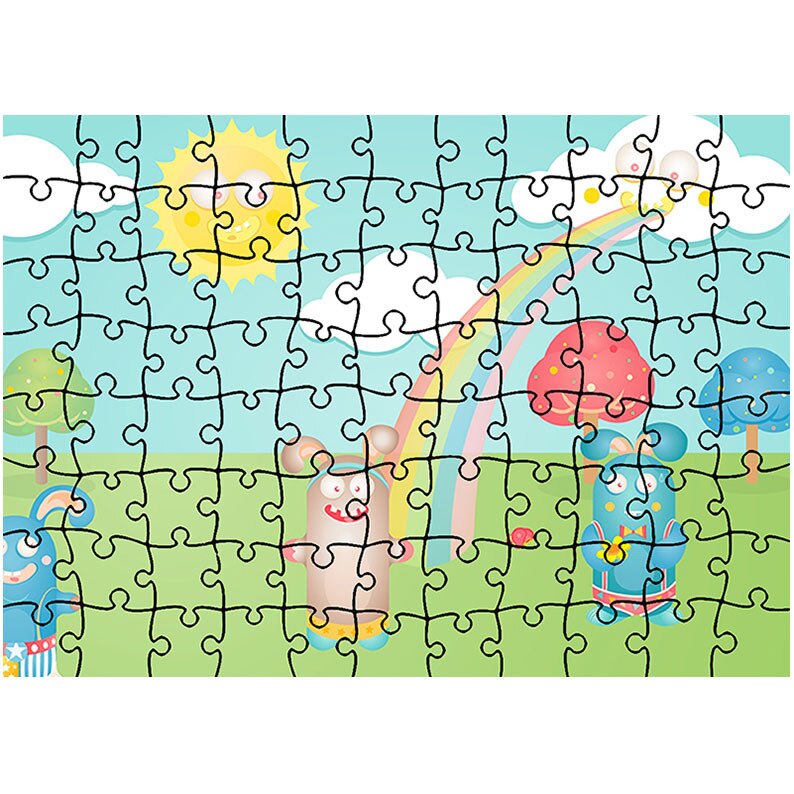 Puzzle Heartwork 96 piese, Fitzroy Rabbits, animatii, Latime 40,5 cm x Inaltime 28,7 cm