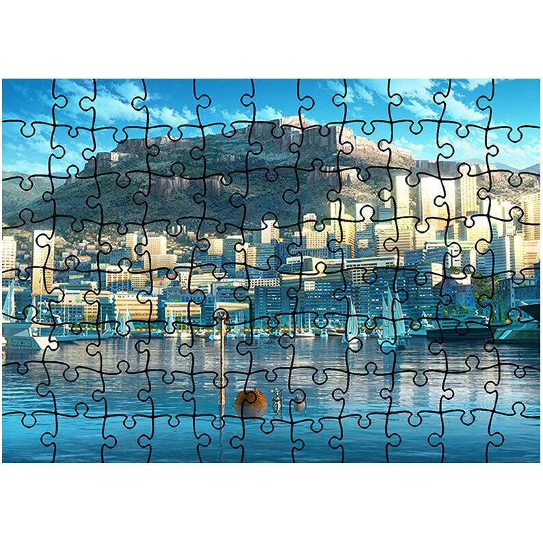 Puzzle Heartwork 96 piese, Madagascar 3 Monte Carlo, animatii, Latime 40,5 cm x Inaltime 28,7 cm