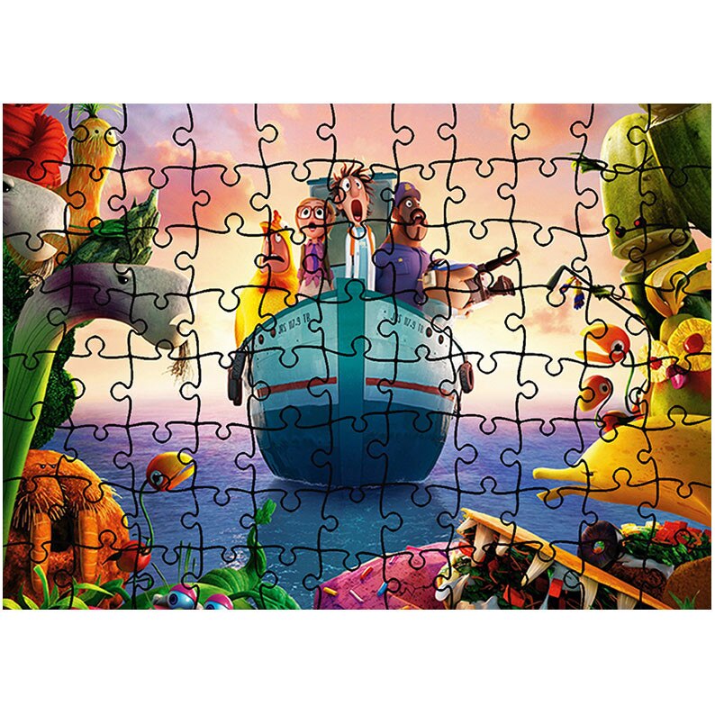 Puzzle Heartwork 96 piese, Cloudy With a Chance of Meatballs 2 Revenge of the Leftovers, animatii, Latime 40,5 cm x Inaltime 28,7 cm