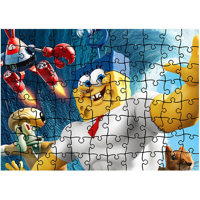 Puzzle Heartwork 96 piese, Spongebob Movie, animatii, Latime 40,5 cm x Inaltime 28,7 cm