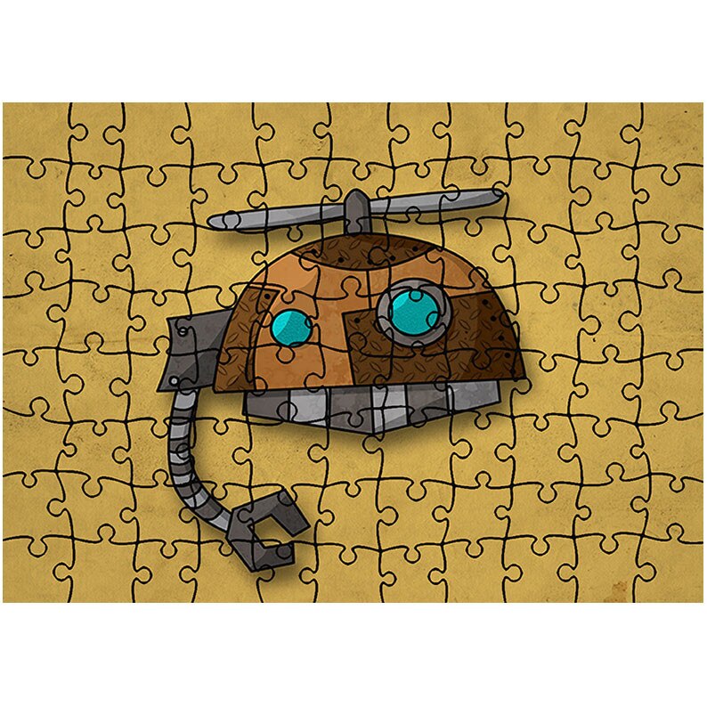 Puzzle Heartwork 96 piese, Robotel, animatii, Latime 40,5 cm x Inaltime 28,7 cm