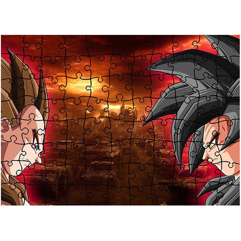 Puzzle Heartwork 96 piese, Dragon Ball Z Goku vs Vegeta, animatii, Latime 40,5 cm x Inaltime 28,7 cm