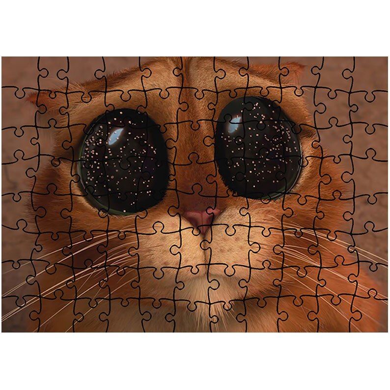 Puzzle Heartwork 96 piese, Puss in Boots The Three Diablos, animatii, Latime 40,5 cm x Inaltime 28,7 cm