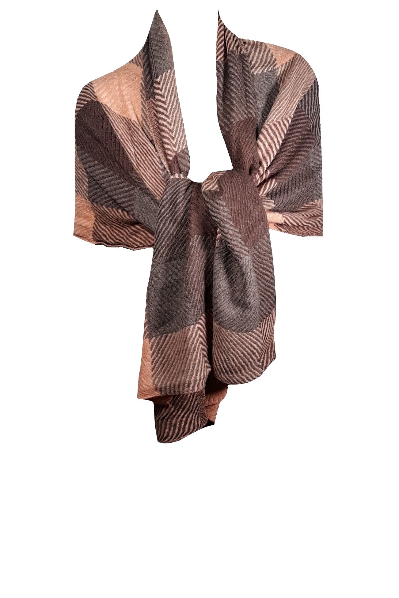 Esarfa dama, tip sal, multicolor, dimensiune 200x70 cm