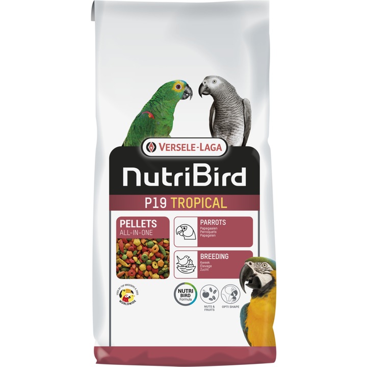Hrana pasari mici, Nutribird P19 Tropical, 10kg