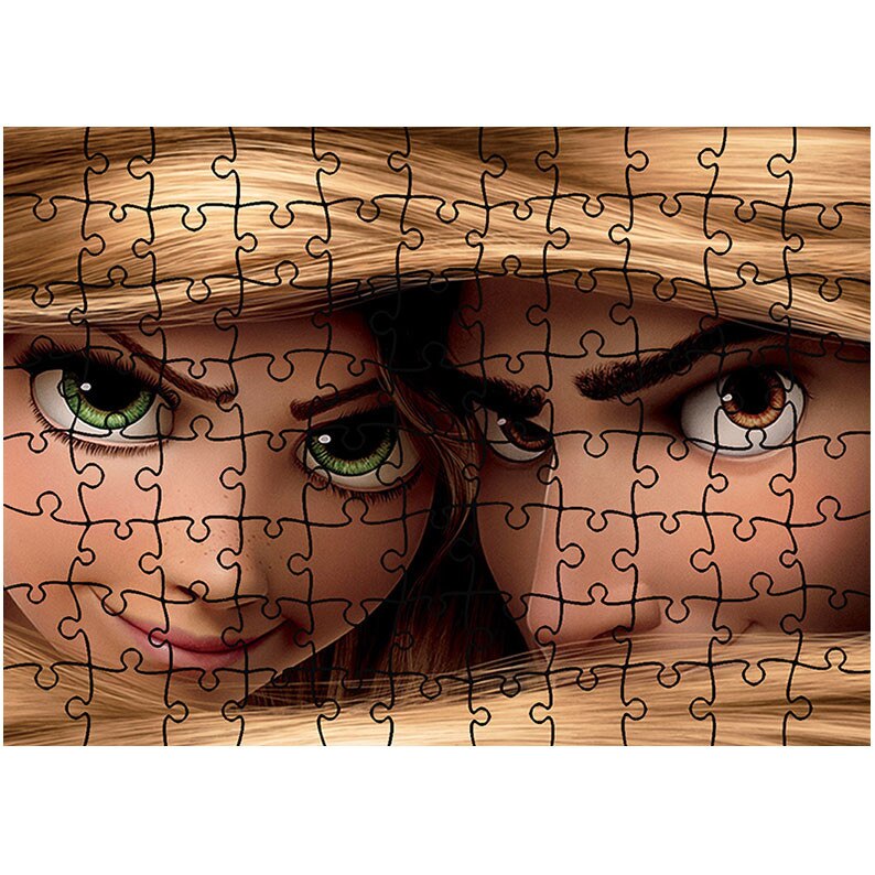 Puzzle Heartwork 96 piese, Tangled Disney Film, animatii, Latime 40,5 cm x Inaltime 28,7 cm
