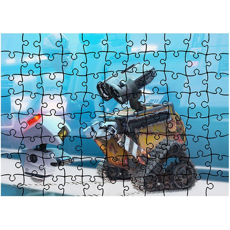 Puzzle Heartwork 96 piese, WallE, animatii, Latime 40,5 cm x Inaltime 28,7 cm