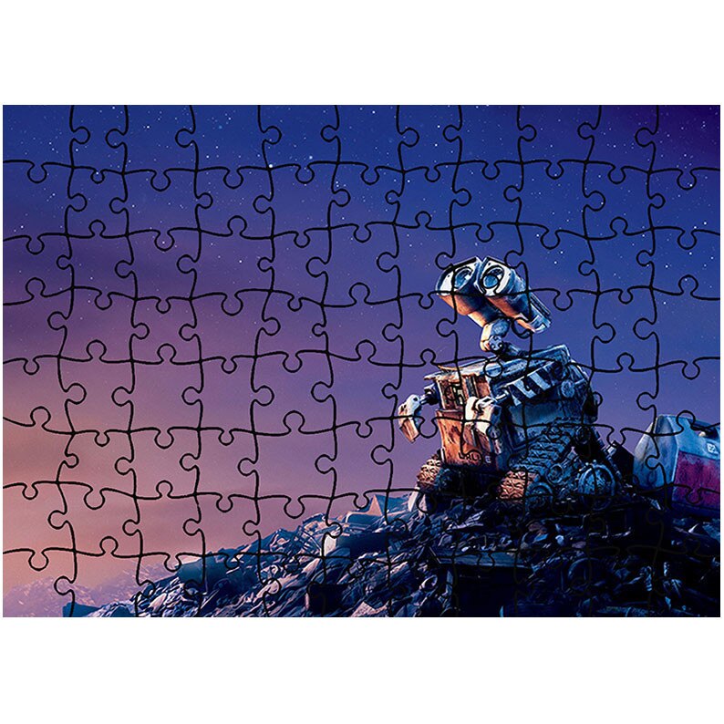 Puzzle Heartwork 96 piese, Wall E 4, animatii, Latime 40,5 cm x Inaltime 28,7 cm