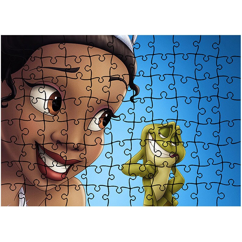 Puzzle Heartwork 96 piese, Printesa si Broasca, animatii, Latime 40,5 cm x Inaltime 28,7 cm