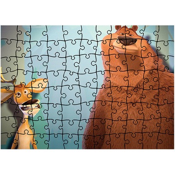 Puzzle Heartwork 96 piese, Open Season Boog si Elliot, animatii, Latime 40,5 cm x Inaltime 28,7 cm Puzzle Heartwork 96 piese, Open Season Boog si Elliot, animatii, Latime 40,5 cm x Inaltime 28,7 cm