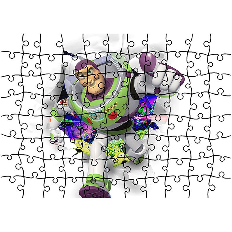 Puzzle Heartwork 96 piese, Toy Story Buzz Lighyear, animatii, Latime 40,5 cm x Inaltime 28,7 cm