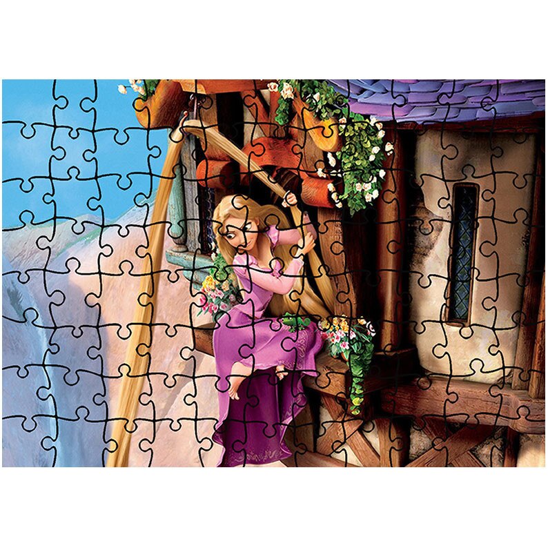 Puzzle Heartwork 96 piese, Tangled Rapunzel, animatii, Latime 40,5 cm x Inaltime 28,7 cm
