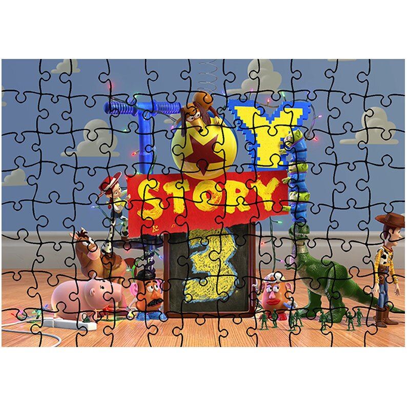 Puzzle Heartwork 96 piese, Toy Story 4, animatii, Latime 40,5 cm x Inaltime 28,7 cm